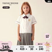 TeenieWeenie Kids小熊童装女童23年款秋季学院风衬衫式连衣裙