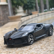 布加迪跑车模型132合金，车模声光回力5开玩具，车仿真汽车模型摆件