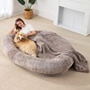 超大号人宠公用狗窝猫床巨型户外可携式睡垫加厚加大.可拆洗宠物