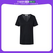 香港直邮Rag & Bone 黑色V领T恤 W272C34CHK