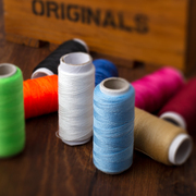 彩色涤纶线 缝纫机线小线卷 DIY手工拼布缝衣线 针线