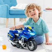 跨境合金惯性哈雷摩托车模型 儿童仿真机车赛车玩具车模摆件