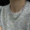 方糖家 清冷银灰色双层施家珍珠S925纯银项链法式复古气质毛衣链
