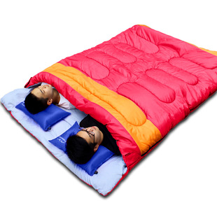 睡袋实用型双人情侣睡袋户外成人露营野营信封式保暖睡袋