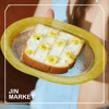 JinMarket韩国 eding授权 玻璃系列checky彩色复古餐盘