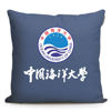 中国海洋大学纪念品周边定制校徽送学生礼物靠垫抱枕