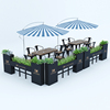 铁艺花箱户外围栏栅栏，长条型花盆咖啡厅，餐厅屏风隔断装饰花槽花坛