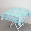 正方桌布PVC塑料防水洗餐桌布家用台布正方形麻将桌垫野餐垫防烫