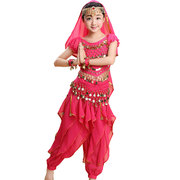 短袖旋转裤儿童印度舞蹈服装，演出服女童肚皮舞，新疆舞表演