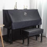 防水免洗钢琴防尘罩半罩，黑色简约凳罩高档布艺电钢琴罩全罩盖巾