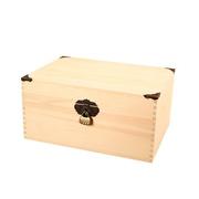 储物收纳盒大号木盒实木带锁密码盒小匣子儿童百宝箱复古木箱