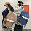 大容量书包男时尚潮流ins风双肩包女韩版高中大学生情侣旅行背包