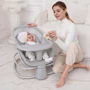 新生婴儿电动摇椅哄娃安抚躺椅宝宝摇摇椅，靠背可调带餐盘可折叠