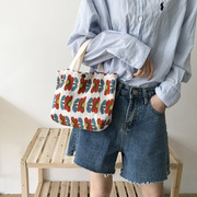 日韩chic便捷手拎袋包包女包学生便当袋小清新小拎包带饭袋手机包