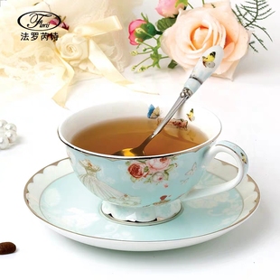 欧式小奢华骨瓷咖啡杯碟套装家用陶瓷红茶杯英式下午茶茶具套装
