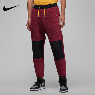 Nike耐克长裤男裤2022冬季仿羊羔绒保暖加厚束脚裤子DV1570
