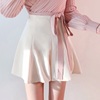 韩国东大门半身裙2023夏季纯色，喇叭裙高腰，大码a字短裙百褶裙