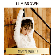 LILY BROWN2024春夏 CANDY钻饰短款针织毛衣开衫LWND241803