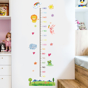 卡通身高贴纸墙贴自粘可移除儿童，房装饰记录宝宝量身高标尺测量仪