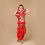 女童服装幼儿印度少儿新疆舞蹈表演民族长袖衣服B类儿童演出服