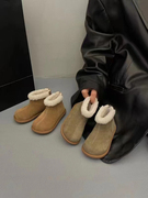 儿童雪地靴2023冬季女童棉靴男童加绒加厚靴子保暖真皮宝宝鞋