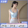 瑜伽服套装女2024夏季带胸垫运动背心气质网纱普拉提健身文胸