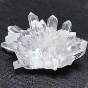 天然白水晶(白水晶，)菊花石矿标石矿物晶体白水晶簇，家居饰品礼物小摆件