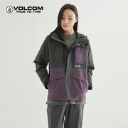 volcom钻石户外硬壳滑雪服，2024冬季男士，冲锋衣款式外套登山服