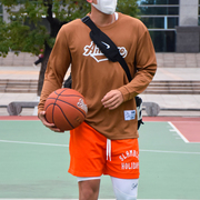 andtime2023投篮服长袖篮球训练服健身速干衣，美式运动上衣男球衣