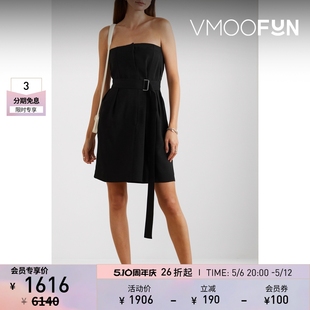 折扣Victoria Beckham 秋季女抹胸配腰带连衣裙