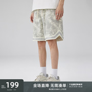 CHINISM CH运动休闲短裤男夏季宽松美式潮牌嘻哈男生篮球五分裤子