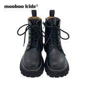 墨宝童装moobookids_好用可以穿很多年不过时牛皮，机车黑色靴