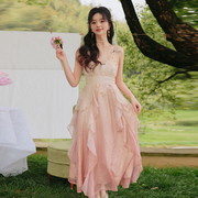 CloudSeason 连衣裙纯欲荷叶边气质仙女裙2023年夏季授权
