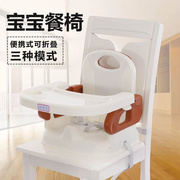 宝宝餐椅多功能可折叠儿童吃饭小座椅塑料椅婴儿餐桌椅便携式饭桌