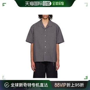香港直邮mastermindjapan，格纹短袖衬衫mw24s12sh015025