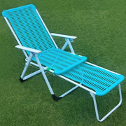 躺椅折叠午休便携阳台家用休闲靠椅办公室，夏天午睡椅子塑料沙滩椅