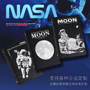 NASA工作会议笔记金属阳极太空氧化铝活页商务笔记本男生生日礼物