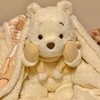 法国fadcardin冬日限定奶茶维尼噗噗小熊，公仔可爱礼物女抱枕娃娃