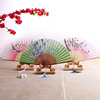 扇子手工折扇复古常随身相声，演出道具中国风工艺扇日式竹扇