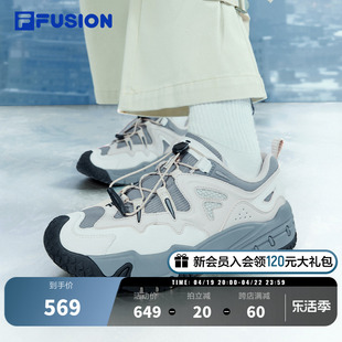 FILA FUSION情侣休闲鞋齿岩鞋女鞋老爹鞋2024鞋子男鞋运动鞋