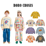bobochoses22aw秋冬儿童卡通，时尚休闲长袖套头卫衣