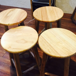 厂销定制实木吧凳酒吧椅高脚凳前台凳时尚吧椅吧凳吧台椅木实木品