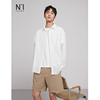 N1男士长袖衬衫夏季韩版垂感面料男士薄款冰丝休闲衬衣
