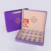 高档烤漆紫色藏红花木盒，5克10克20克伊朗红花包装盒盒空盒