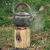 实木圆木墩火炉炬木炉，原木野餐大号木桩，碳火炉子农村野外装备木炭