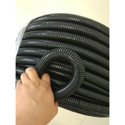 PVC国标加厚黑色防火阻燃塑料波纹软管电线电缆穿线管16-75可开口