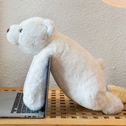正版创意北极熊毛绒公仔动物园玩偶，可爱抱着睡大号娃娃送女友礼物