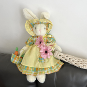 外贸原单穿裙小兔子公仔毛绒玩具胡萝卜小兔子毛绒娃娃生日礼物