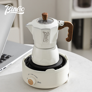 Bincoo双阀摩卡壶多人份家用小型浓缩煮咖啡壶意式咖啡机咖啡器具