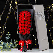 香皂花玫瑰花束礼盒永生花情人节表白结婚纪念日女生生日礼物